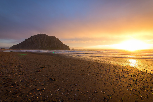 Morro Bay Rock Sunset